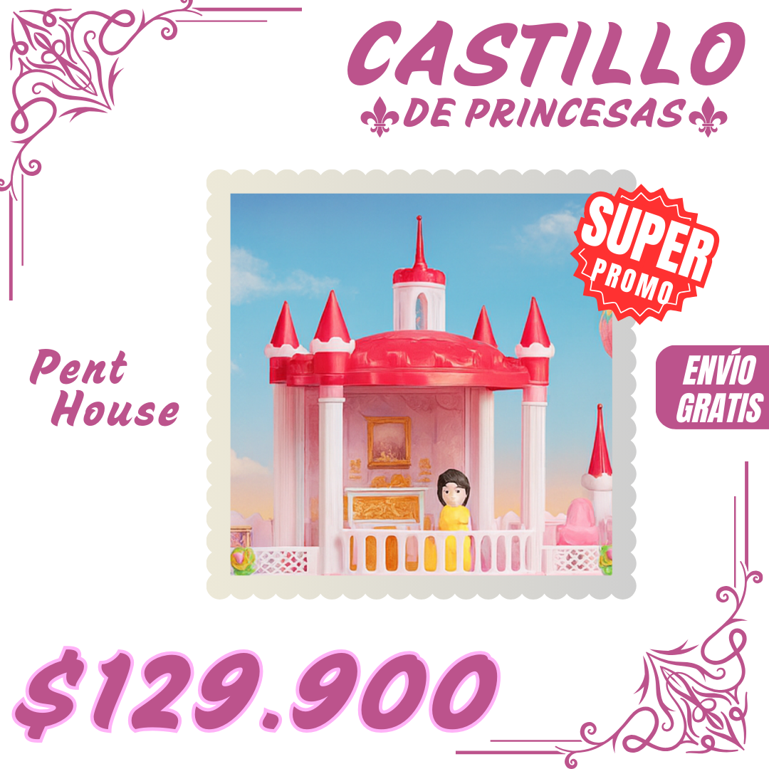 SUPER CASTILLO DE PRINCESAS - GARAJE Y BALCON REAL