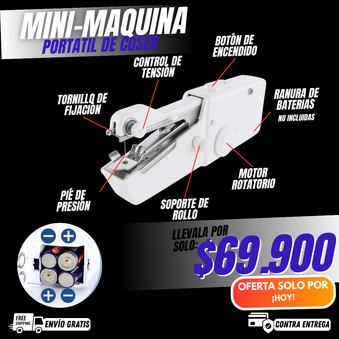 MINI MAQUINA DE COSER - PORTATIL