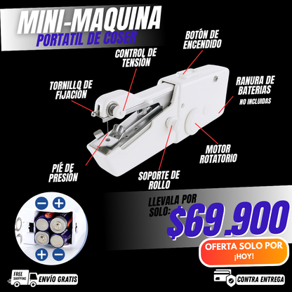 MINI MAQUINA DE COSER - PORTATIL