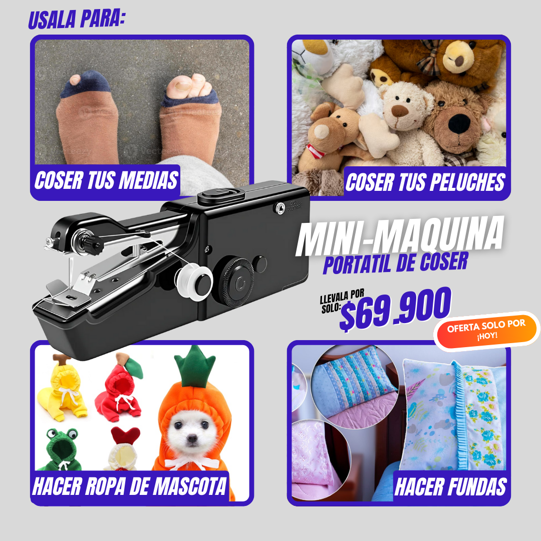 MINI MAQUINA DE COSER - PORTATIL