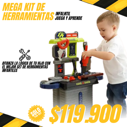 MALETIN TALLER PORTATIL 3 EN 1 I MEGA KIT DE HERRAMIENTAS