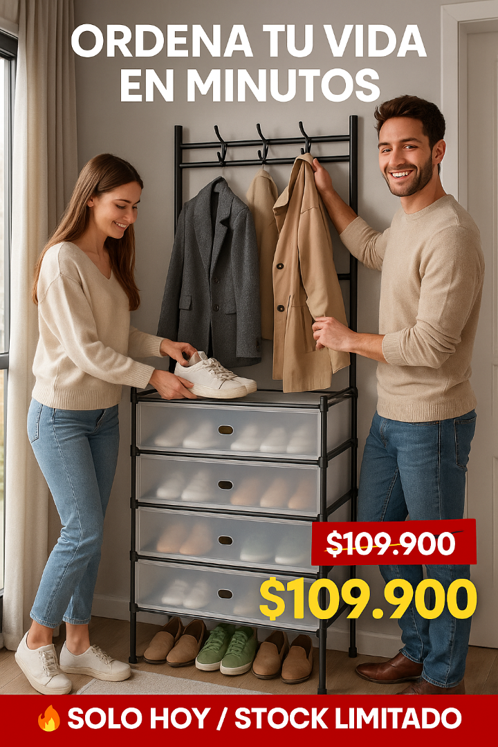 ORGANIZADOR ZAPATERO CON PERCHERO