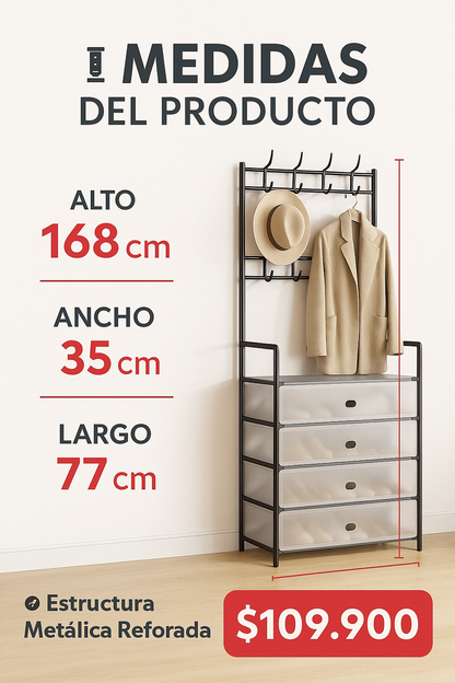 ORGANIZADOR ZAPATERO CON PERCHERO